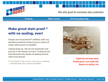 Tablet Screenshot of groutboost.com